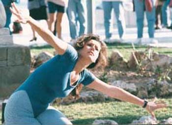 Sandra Calisto baile calle